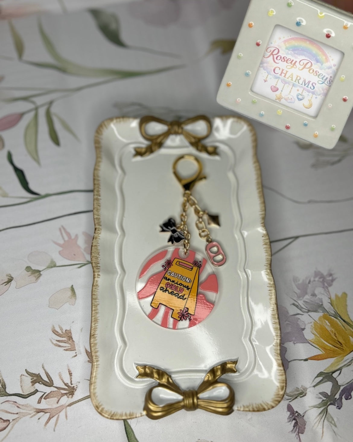 Anxious Girl Keychain