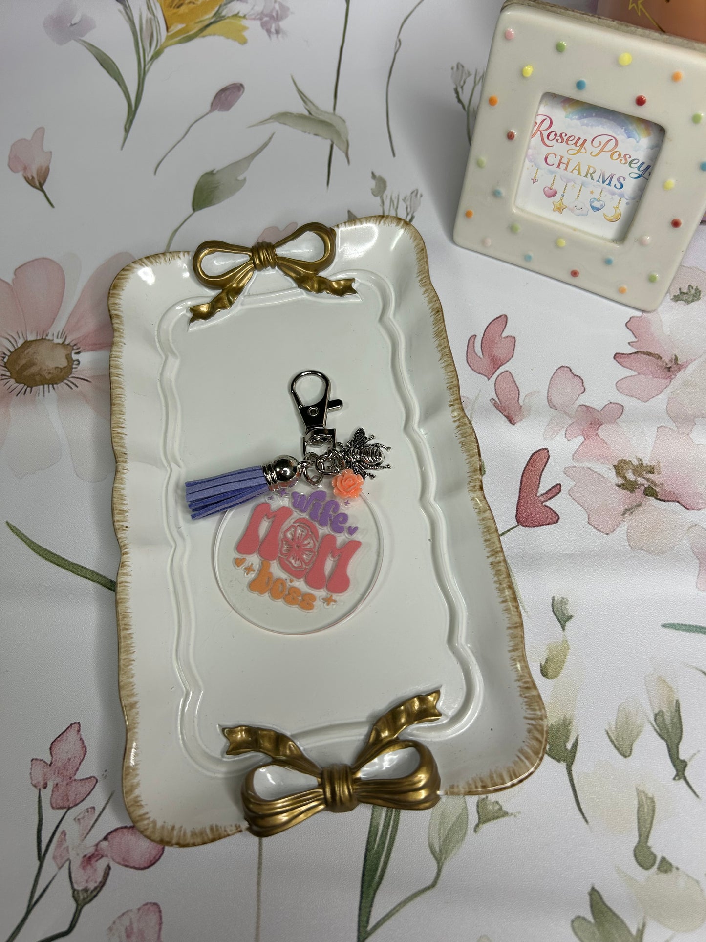 Wife-Mom-Boss Keychain