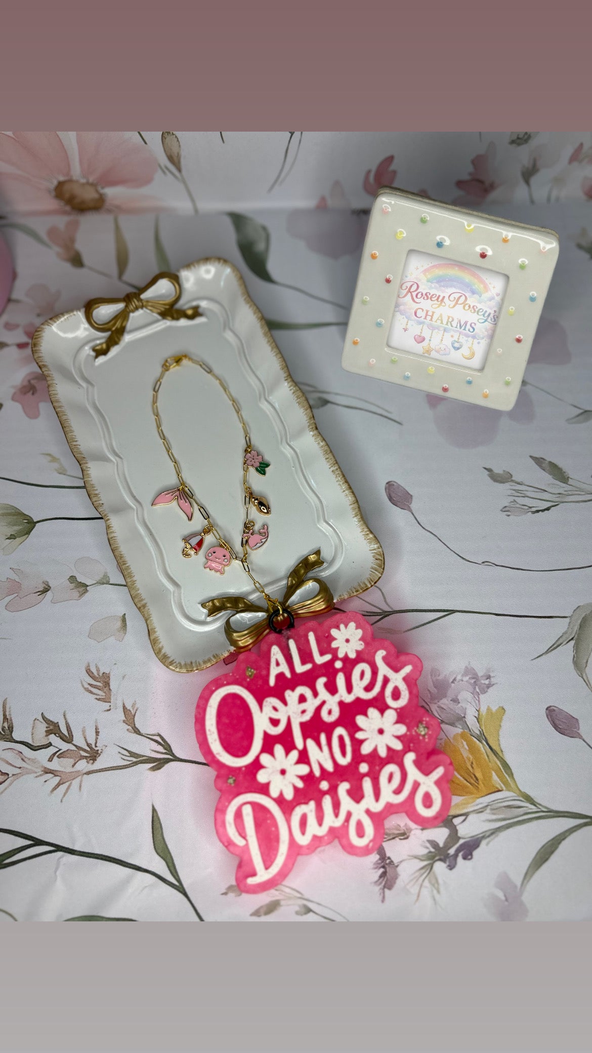 Pink theme Freshie holder