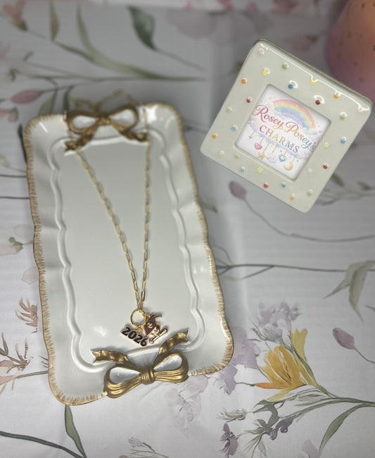 2026 Graduation Charm Necklace