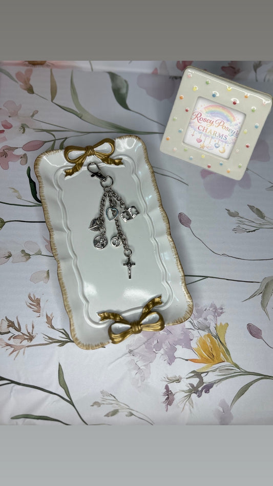 Faith-Inspired Charmed Keychain