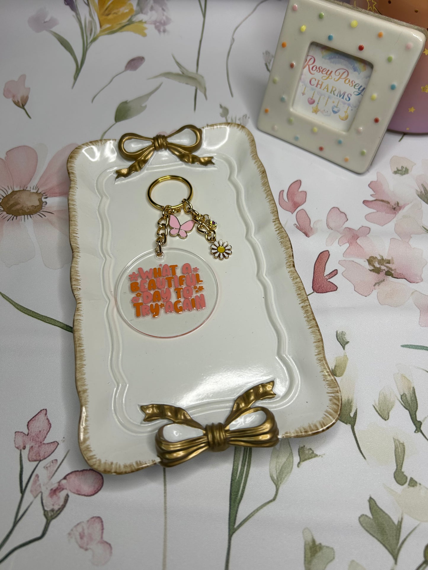 Beautiful Day Keychain