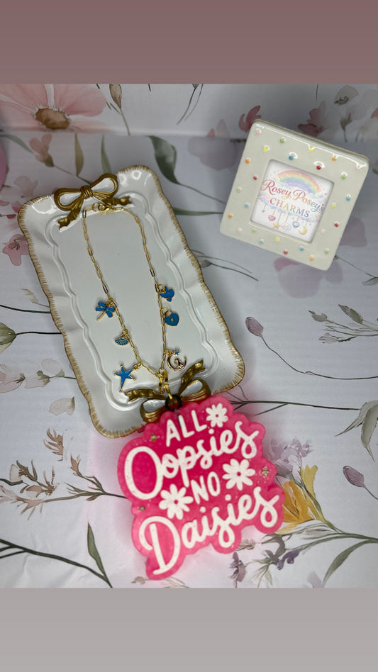 Blue themed Freshie Holder