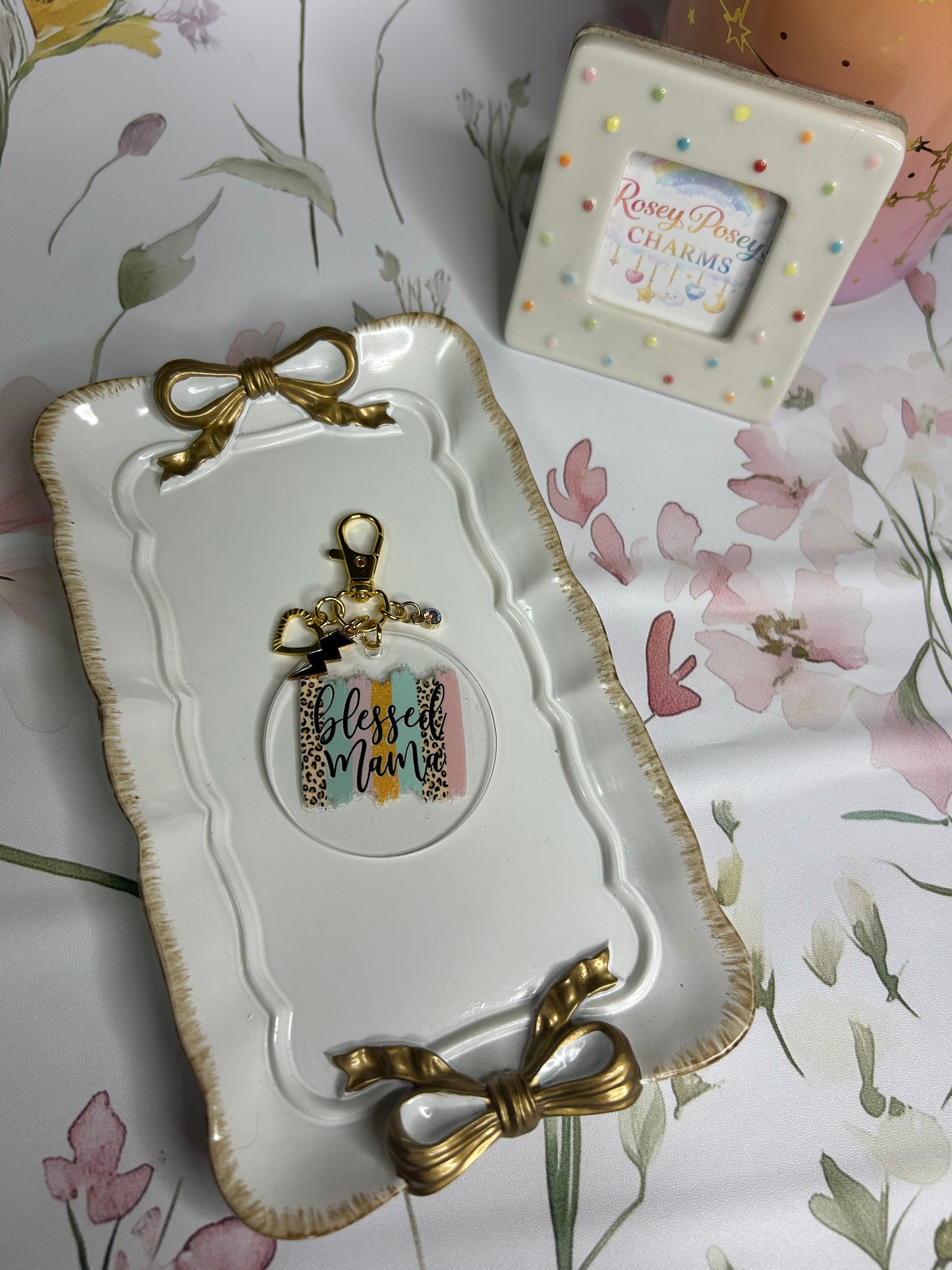 Blessed Mama Keychain
