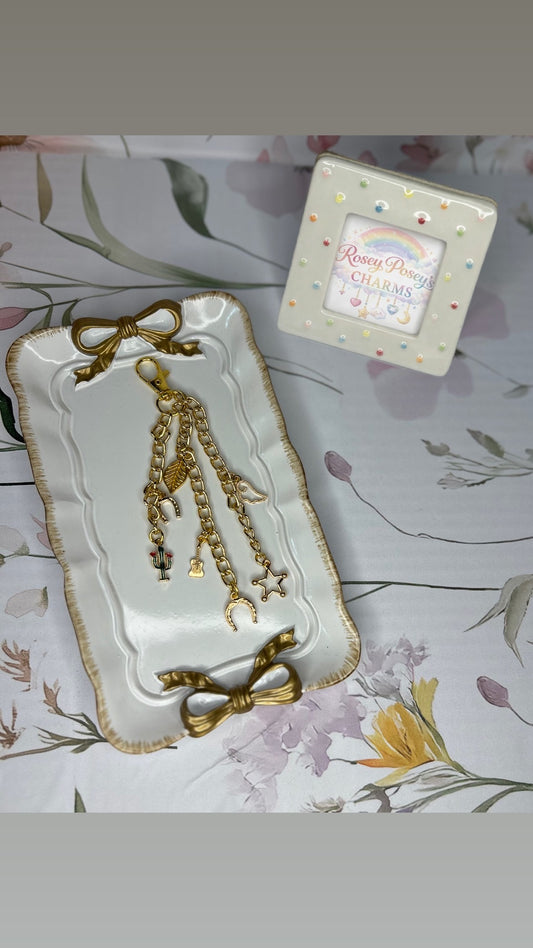 Cowboy Charmed Keychain